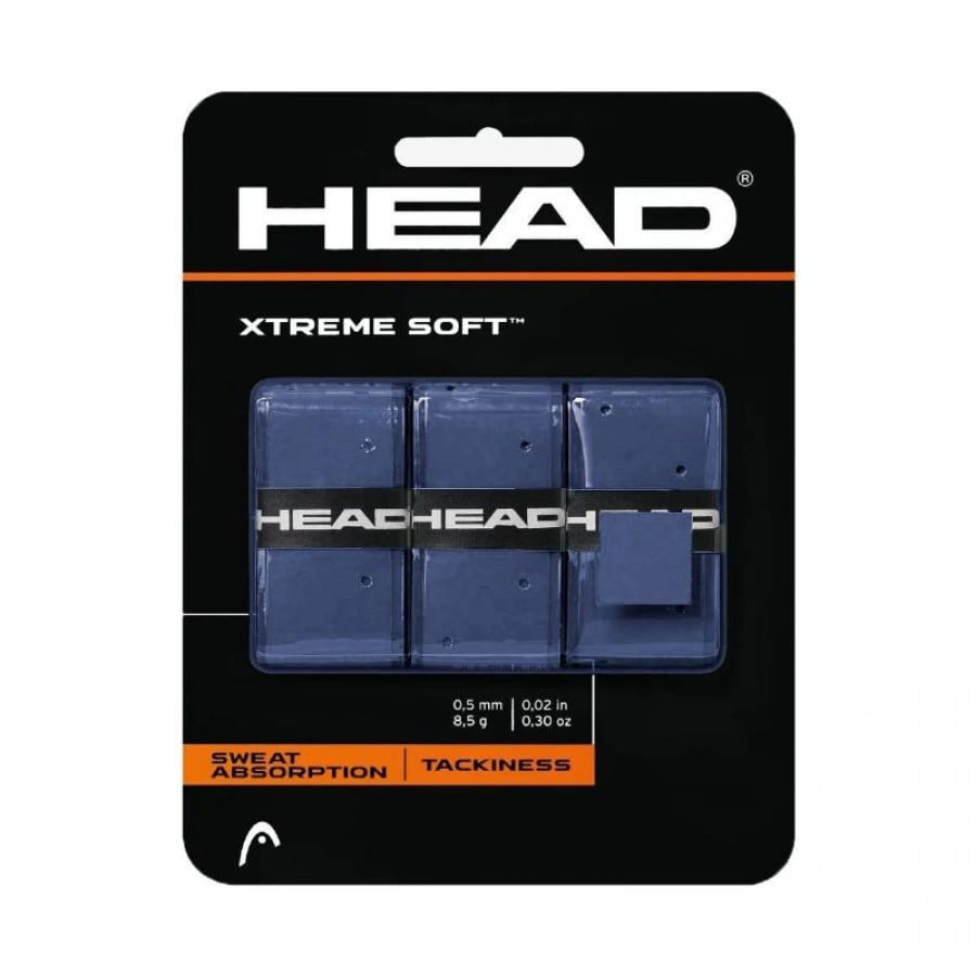 Blister Overgrips Head Xtreme Soft Azul 3 Unidades