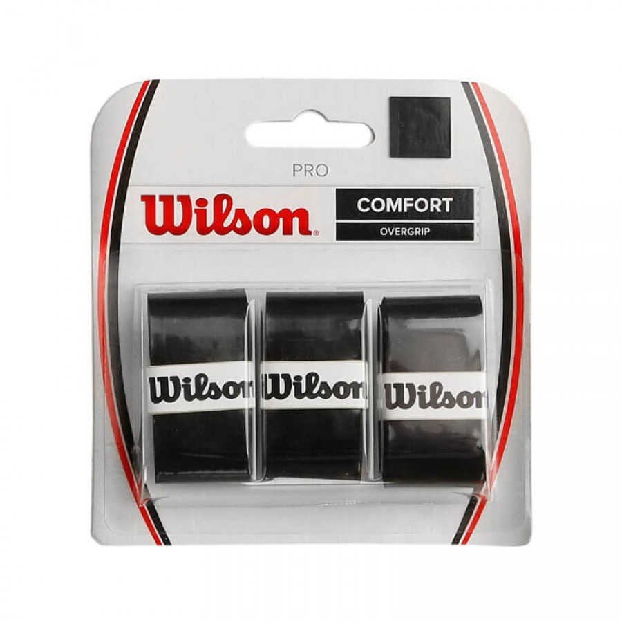 Blister Wilson 3 Overgrips Pro Noir - Barata Oferta Outlet