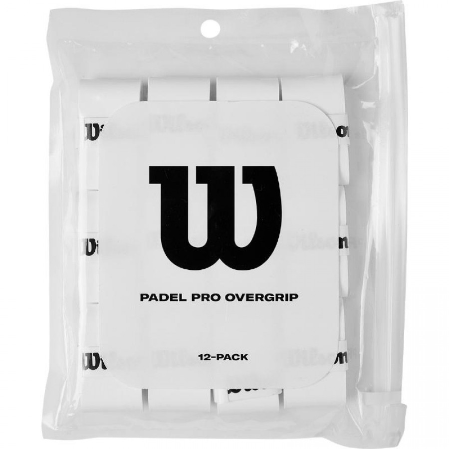 Blister Wilson Padel Pro Blanco 12 Overgrips