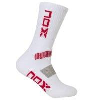 Calcetines Nox Pro Blanco Rojo 1 Par - Barata Oferta Outlet