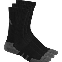 Calcetines Adidas Essentials Cushioned Crew Negro Gris 3 Pares