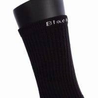 Black Crown High Black Socks 3 Pairs