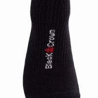 Black Crown Premium High Black Socks 1 Pair