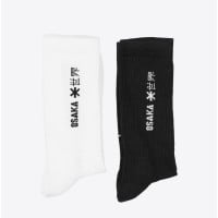 Osaka White Black Chaussettes 2 Paires