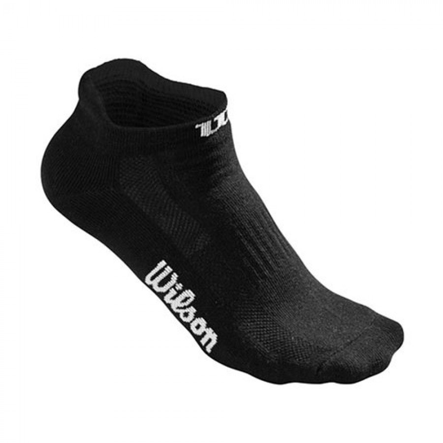 Wilson No Show Chaussettes noires 3 paires