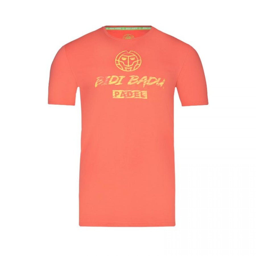 Cotton T-shirt Bidi Badu Mapalo Coral Light Yellow