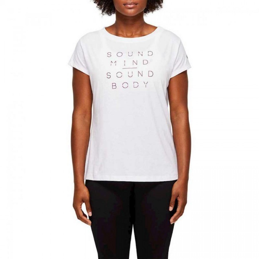 Camiseta Asics Graphic Blanco Brillante Mujer