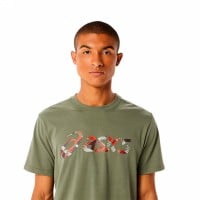 Camiseta Asics Wild Camo Verde Liquen