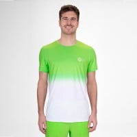 Camiseta Bidi Badu Crew Gradiant Verde Neon Blanco