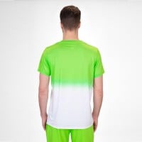 Camiseta Bidi Badu Crew Gradiant Verde Neon Blanco