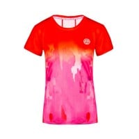 Camiseta Bidi Badu Eve Tech Rojo Rosa Mujer