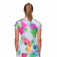 Camiseta Bidi Badu Kaleido Capsleeve Blanco Mix Mujer