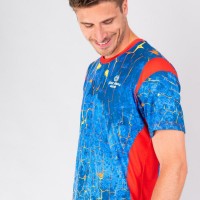 Camiseta Bidi Badu Padel Themba Rojo Azul