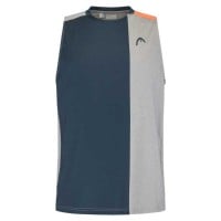 Camiseta Head Top Gris Naranja