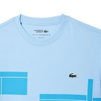 Camiseta Lacoste Novak Djokovic Ultra Dry Azul