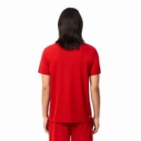 Camiseta Lacoste Novak Djokovic Ultra Dry Rojo Burdeos