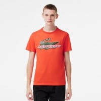 Camiseta Lacoste Sport Algodon Ecologico Naranja