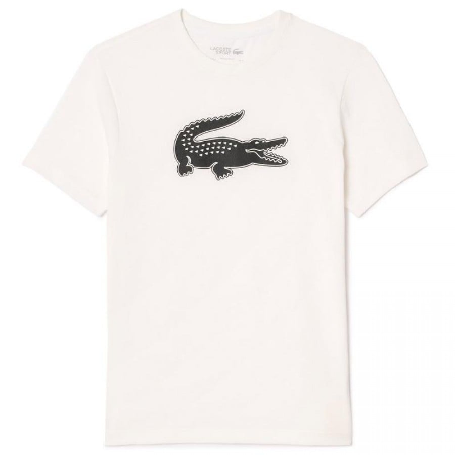 Camiseta Lacoste Sport Blanco Negro