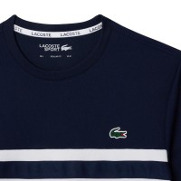 Camiseta Lacoste Ultra Dry Blanco Azul Marino