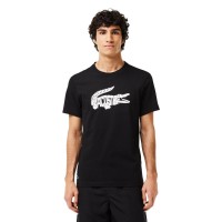 Camiseta Lacoste Ultra Dry Negro Blanco