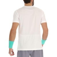 Camiseta Lotto Top IV Blanco Brillante Verde Turquesa Gris