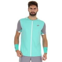 Camiseta Lotto Top IV Verde Turquesa Gris Plata