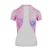 Camiseta Manga Bidi Badu Padel Eve Rosa Blanco