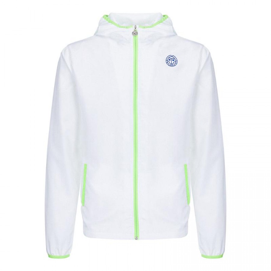 Cortavientos Bidi Badu Mace Blanco Verde Neon