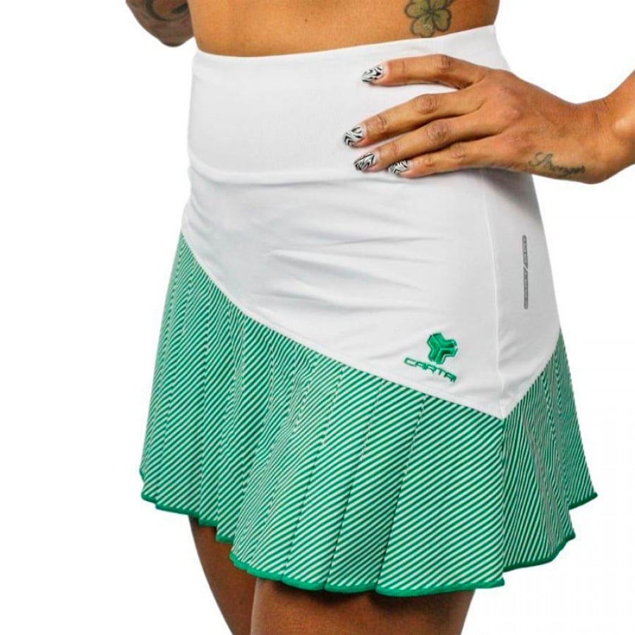 Falda Cartri Telma Blanco Verde