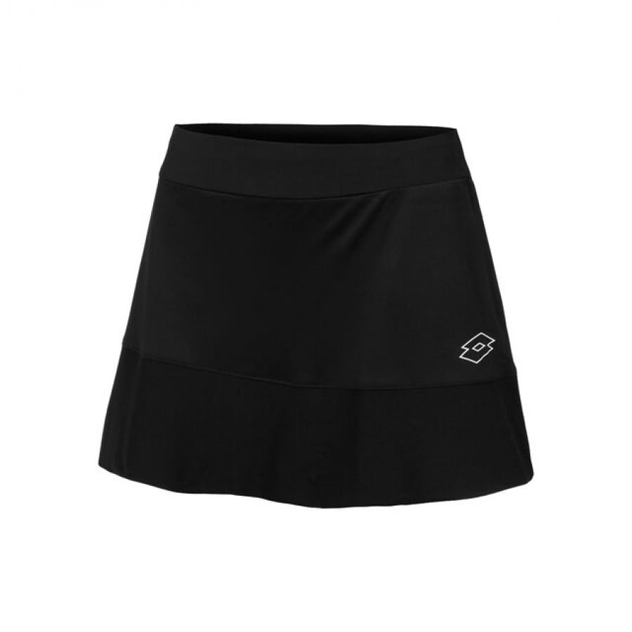 Falda Lotto Squadra III Negro Blanco