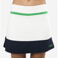 Falda Nox Pro Blanca Logo Verde