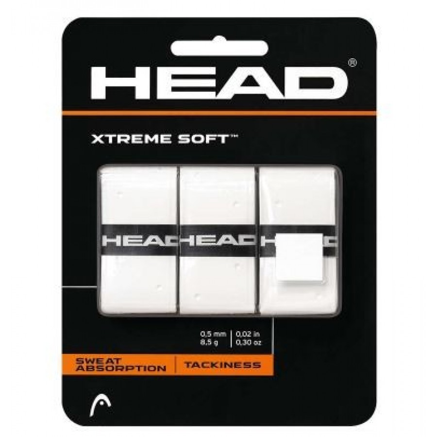 OVERGRIPS PADEL Head Xtreme Soft 3 Unidades Blancos