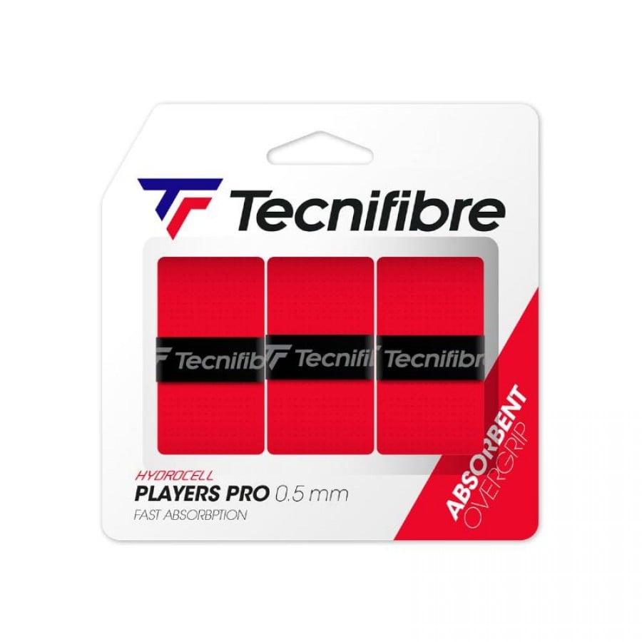 Tecnifibre Players Pro Red Overgrips 3 Units