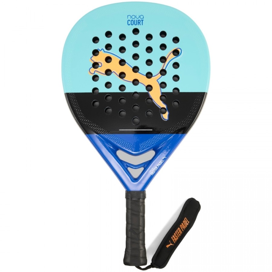 Pala Puma Nova Court Turquesa Negro Azul