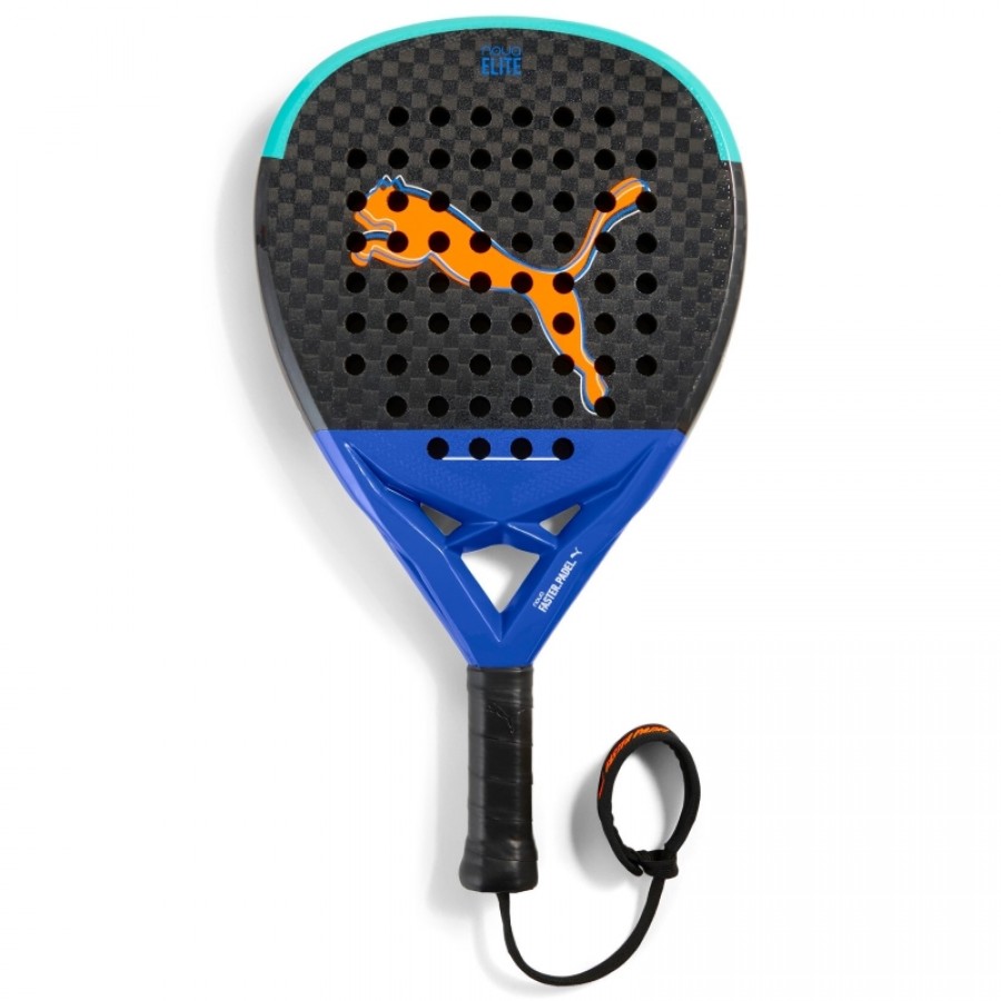 Pala Puma Nova Elite Hybrid Negro Azul Turquesa