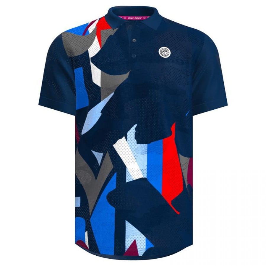 Bidi Badu New York Dark Blue Red Polo Shirt