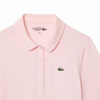 Polo Lacoste Pique Rosa Mujer