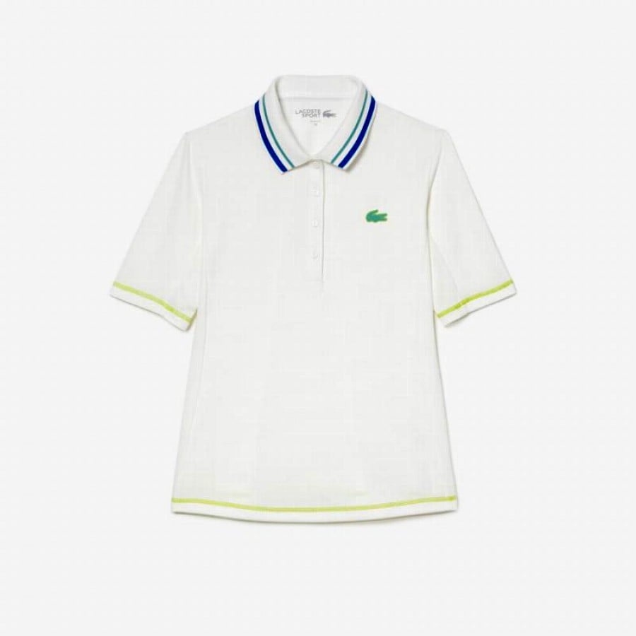 Polo Lacoste Ultra Dry White Women