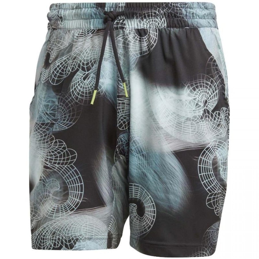 Short Adidas Printed Ergo Negro Turquesa