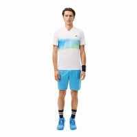 Short Lacoste Daniil Medvedev Azul Blanco