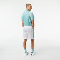 Short Lacoste Poliester Reciclado Blanco Verde