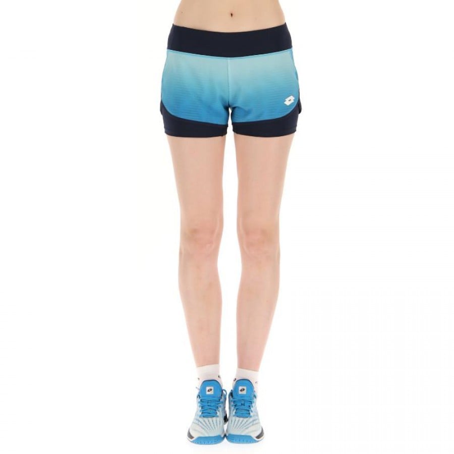 Short Lotto Top IV Azul Degradado Mujer