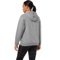 Sweat-shirt Asics Logo Grande Femme Grise