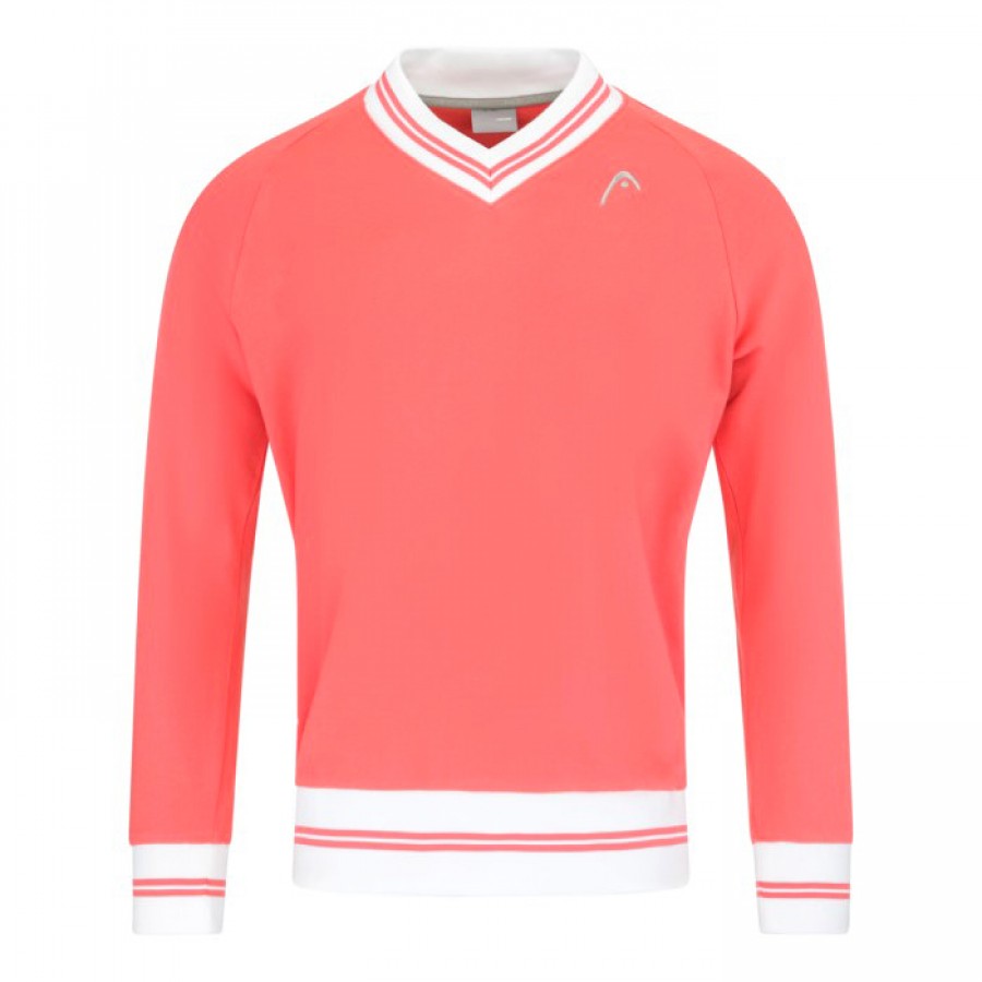 Sudadera Head V-Neck Coral