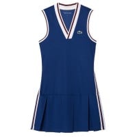 Lacoste Sport Pique Navy Blue Burgundy Dress