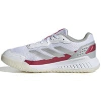 Zapatillas Adidas Courtquick Padel Blanco Plata Rosa Mujer