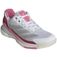 Adidas Crazyquick Boost Padel White Silver Pink Women''s Sneakers