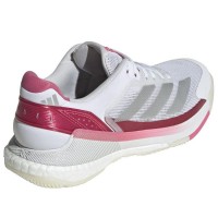 Adidas Crazyquick Boost Padel White Silver Pink Women''s Sneakers