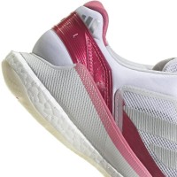 Zapatillas Adidas Crazyquick Boost Padel Blanco Plata Rosa Mujer