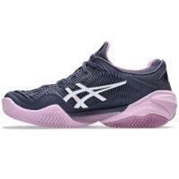 Baskets Femme Asics Court FF 3 TERRE BATTUE Bleu Indigo Blanc